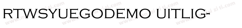 rtwsyuegodemo uitlig字体转换